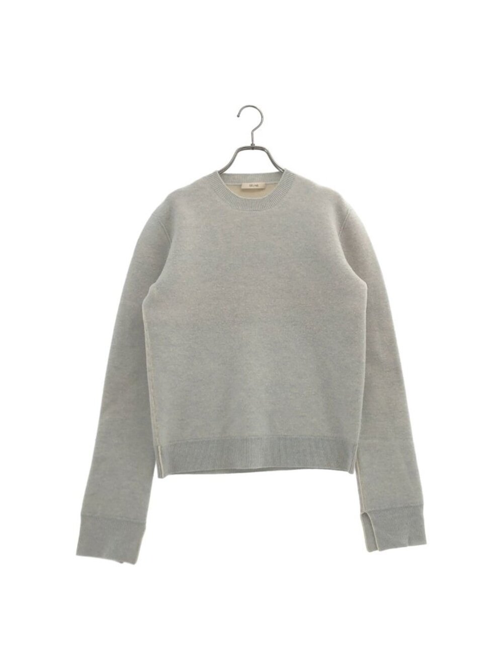 Celine Wool Cashmere Knit long Sleeve 2 Light Blue Sweater S